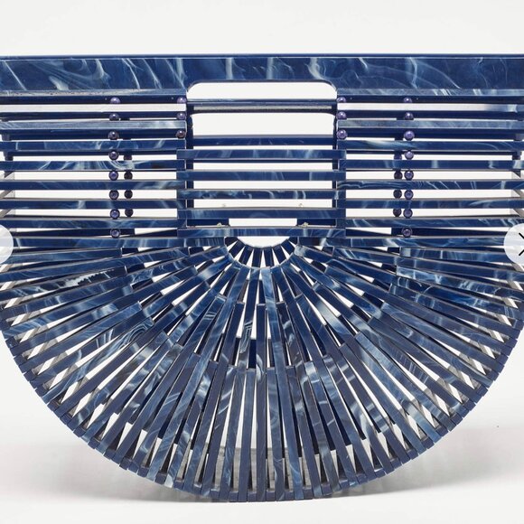 Cult Gaia Purse Acrylic Ark Small | Lapis | Cult Gaia Acrylic Ark Clutch - Picture 4 of 10